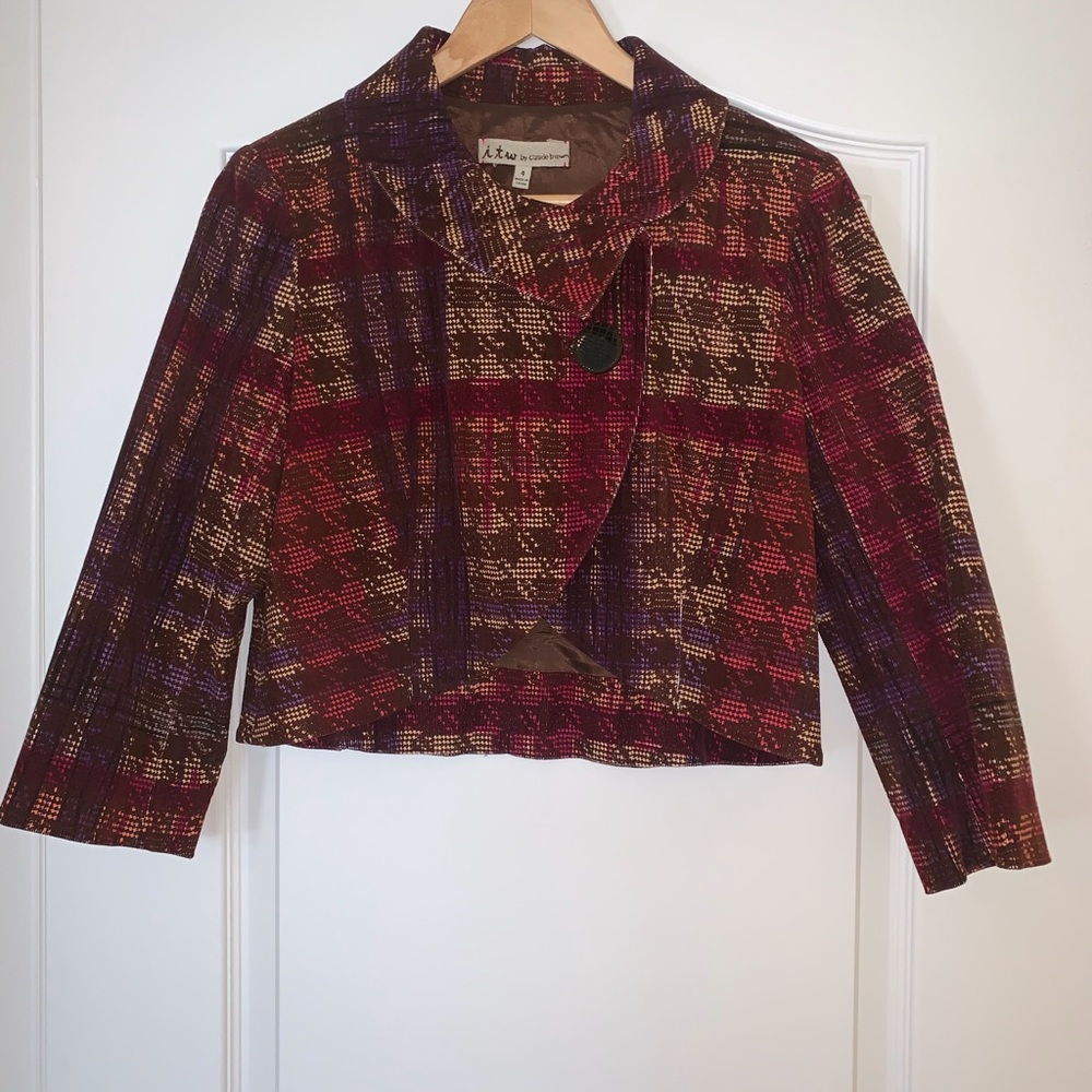 Multicolor Cropped Jacket SZ 4